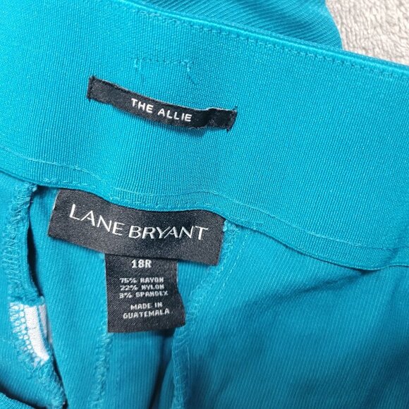 Lane Bryant Allie Womens Pants 18R Plus Cropped Blue Comfort Waist BLU144E - Picture 8 of 8